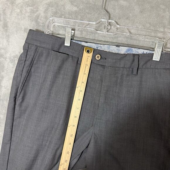 Tommy Bahama Pants Men 34x30 Gray (Inseam 28.5) Dress Golf Pants 100% Wool - Picture 4 of 8